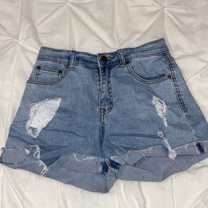 Blue jean shorts size small